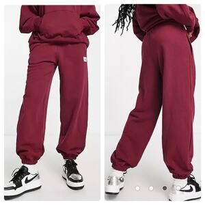 NEW XXL Womens Nike Jordan Flight Fleece Essential Jogger Pant Cherrywood Maroon